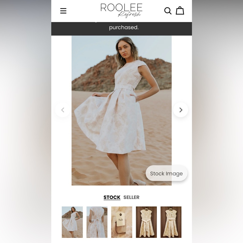 Elegant Cream Floral Dress
